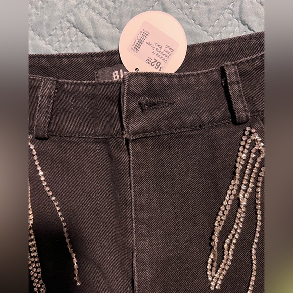 Rhinestone High Waisted Shorts - Picture 3 of 4